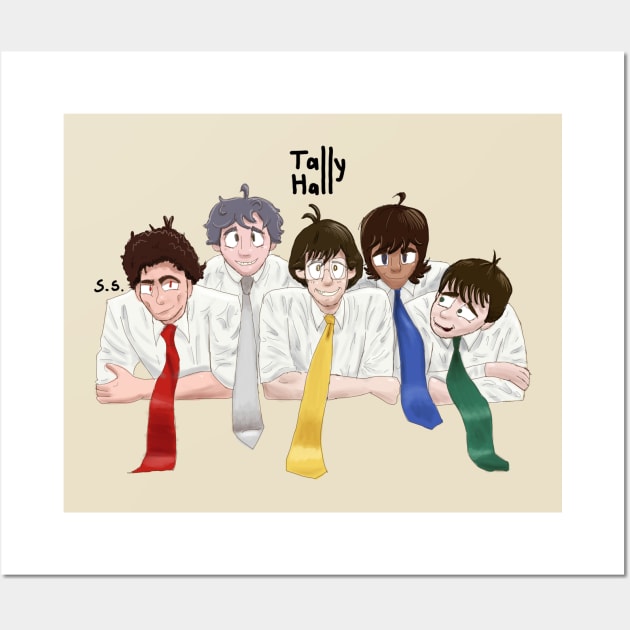 Tally Hall Group Wall Art by The Cat that Draws